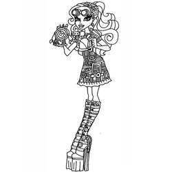 Illustration au trait Monster High (Dessins animés et séries animées) #196715 prête à colorier
