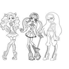 Dessin à colorier: Monster High (Dessins animés et séries animées) #24819 - Coloriages à Imprimer Gratuits