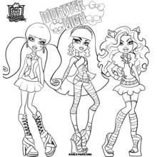 Dessin à colorier: Monster High (Dessins animés et séries animées) #24826 - Coloriages à Imprimer Gratuits