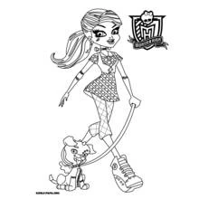 Coloriage Monster High (Dessins animés et séries animées) #24847 à imprimer et colorier