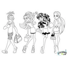 Dessin à colorier: Monster High (Dessins animés et séries animées) #24865 - Coloriages à Imprimer Gratuits