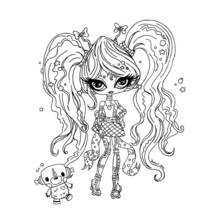 Dessin à colorier: Monster High (Dessins animés et séries animées) #24873 - Coloriages à Imprimer Gratuits