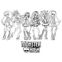 Dessin à colorier: Monster High (Dessins animés et séries animées) #24876 - Coloriages à Imprimer Gratuits
