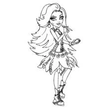Dessin à colorier: Monster High (Dessins animés et séries animées) #24891 - Coloriages à Imprimer Gratuits