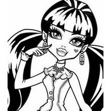 Dessin à colorier: Monster High (Dessins animés et séries animées) #24906 - Coloriages à Imprimer Gratuits