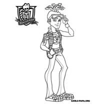 Coloriage Monster High (Dessins animés et séries animées) #24914 à imprimer et colorier