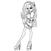 Dessin à colorier: Monster High (Dessins animés et séries animées) #24924 - Coloriages à Imprimer Gratuits