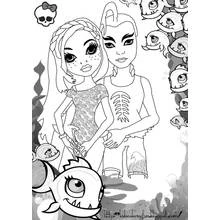 Coloriage Monster High (Dessins animés et séries animées) #24953 à imprimer et colorier