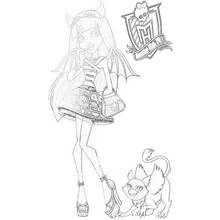 Coloriage Monster High (Dessins animés et séries animées) #24959 à imprimer et colorier
