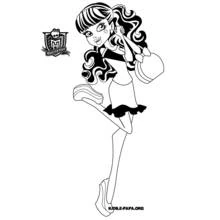 Dessin à colorier: Monster High (Dessins animés et séries animées) #24965 - Coloriages à Imprimer Gratuits