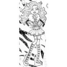 Coloriage Monster High (Dessins animés et séries animées) #24971 à imprimer et colorier