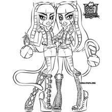 Dessin à colorier: Monster High (Dessins animés et séries animées) #24987 - Coloriages à Imprimer Gratuits