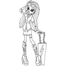 Dessin à colorier: Monster High (Dessins animés et séries animées) #25003 - Coloriages à Imprimer Gratuits