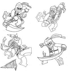 Dessin à colorier: Ninjago (Dessins animés et séries animées) #23992 - Coloriages à Imprimer Gratuits