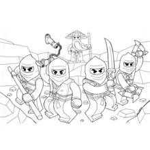 Dessin à colorier: Ninjago (Dessins animés et séries animées) #24029 - Coloriages à Imprimer Gratuits