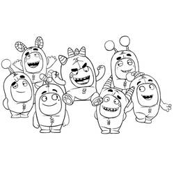 Dessin à colorier: Oddbods (Dessins animés et séries animées) #186503 - Coloriages à Imprimer Gratuits