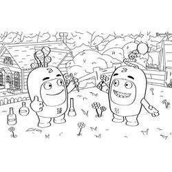 Dessin à colorier: Oddbods (Dessins animés et séries animées) #186513 - Coloriages à Imprimer Gratuits