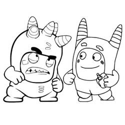 Dessin à colorier: Oddbods (Dessins animés et séries animées) #186517 - Coloriages à Imprimer Gratuits