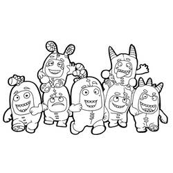 Dessin à colorier: Oddbods (Dessins animés et séries animées) #186521 - Coloriages à Imprimer Gratuits