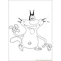 Dessin à colorier: Oggy et les Caffards (Dessins animés et séries animées) #37850 - Coloriages à Imprimer Gratuits