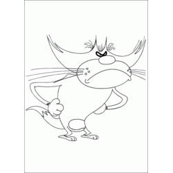 Dessin à colorier: Oggy et les Caffards (Dessins animés et séries animées) #37854 - Coloriages à Imprimer Gratuits