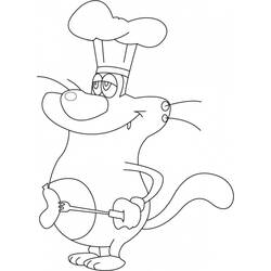 Dessin à colorier: Oggy et les Caffards (Dessins animés et séries animées) #37857 - Coloriages à Imprimer Gratuits