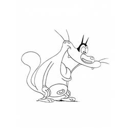 Dessin à colorier: Oggy et les Caffards (Dessins animés et séries animées) #37861 - Coloriages à Imprimer Gratuits