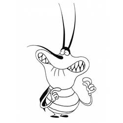 Dessin à colorier: Oggy et les Caffards (Dessins animés et séries animées) #37872 - Coloriages à Imprimer Gratuits
