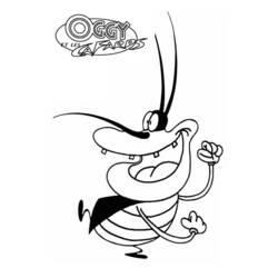 Dessin à colorier: Oggy et les Caffards (Dessins animés et séries animées) #37875 - Coloriages à Imprimer Gratuits