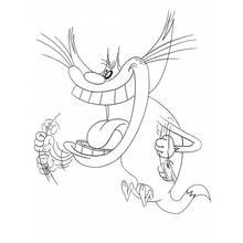 Coloriage Oggy et les Caffards (Dessins animés et séries animées) #37889 à imprimer et colorier