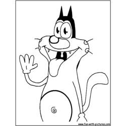 Dessin à colorier: Oggy et les Caffards (Dessins animés et séries animées) #37944 - Coloriages à Imprimer Gratuits
