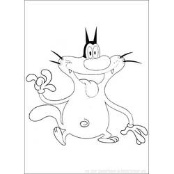 Dessin à colorier: Oggy et les Caffards (Dessins animés et séries animées) #37960 - Coloriages à Imprimer Gratuits