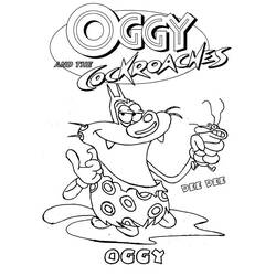 Dessin à colorier: Oggy et les Caffards (Dessins animés et séries animées) #37991 - Coloriages à Imprimer Gratuits