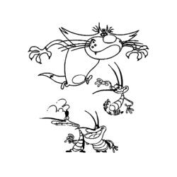 Dessin à colorier: Oggy et les Caffards (Dessins animés et séries animées) #38006 - Coloriages à Imprimer Gratuits