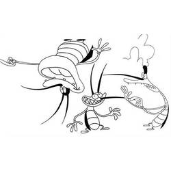 Dessin à colorier: Oggy et les Caffards (Dessins animés et séries animées) #38024 - Coloriages à Imprimer Gratuits