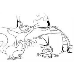 Dessin à colorier: Oggy et les Caffards (Dessins animés et séries animées) #38036 - Coloriages à Imprimer Gratuits