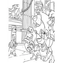 Dessin à colorier: Oliver et compagnie (Dessins animés et séries animées) #133686 - Coloriages à Imprimer Gratuits