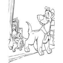 Dessin à colorier: Oliver et compagnie (Dessins animés et séries animées) #133701 - Coloriages à Imprimer Gratuits