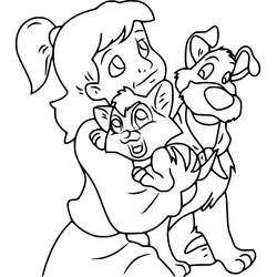Dessin à colorier: Oliver et compagnie (Dessins animés et séries animées) #214627 - Coloriages à Imprimer Gratuits