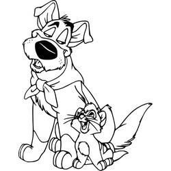Dessin à colorier: Oliver et compagnie (Dessins animés et séries animées) #214629 - Coloriages à Imprimer Gratuits