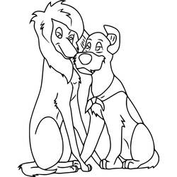 Dessin à colorier: Oliver et compagnie (Dessins animés et séries animées) #214636 - Coloriages à Imprimer Gratuits