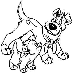 Dessin à colorier: Oliver et compagnie (Dessins animés et séries animées) #214637 - Coloriages à Imprimer Gratuits