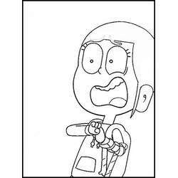 Dessin à colorier: Oscar et Malika (Dessins animés et séries animées) #188901 - Coloriages à Imprimer Gratuits