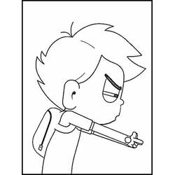 Dessin à colorier: Oscar et Malika (Dessins animés et séries animées) #188914 - Coloriages à Imprimer Gratuits