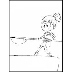 Dessin à colorier: Oscar et Malika (Dessins animés et séries animées) #188915 - Coloriages à Imprimer Gratuits