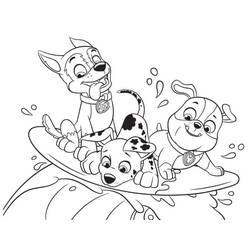 Dessin à colorier: Pat'Patrouille (Dessins animés et séries animées) #178144 - Coloriages à Imprimer Gratuits