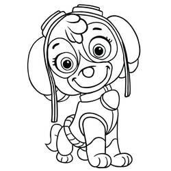 Dessin à colorier: Pat'Patrouille (Dessins animés et séries animées) #178173 - Coloriages à Imprimer Gratuits