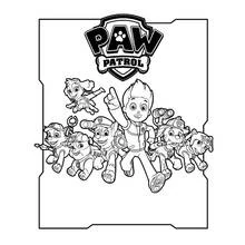 Dessin à colorier: Pat'Patrouille (Dessins animés et séries animées) #44239 - Coloriages à Imprimer Gratuits