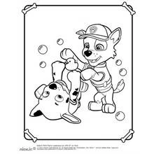 Dessin à colorier: Pat'Patrouille (Dessins animés et séries animées) #44244 - Coloriages à Imprimer Gratuits