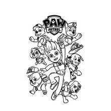 Dessin à colorier: Pat'Patrouille (Dessins animés et séries animées) #44259 - Coloriages à Imprimer Gratuits
